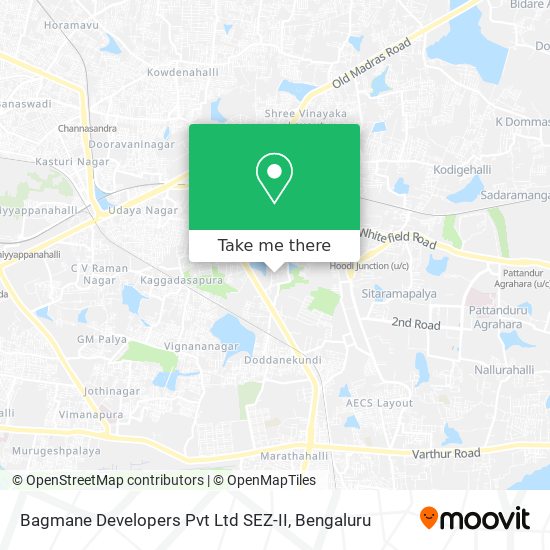 Bagmane Developers Pvt Ltd SEZ-II map