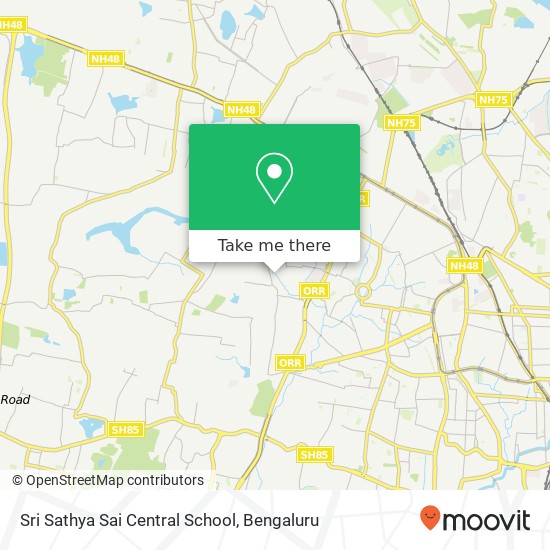 Sri Sathya Sai Central School map