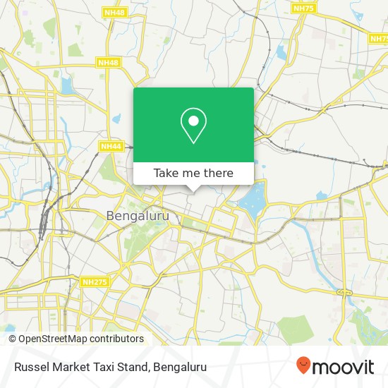 Russel Market Taxi Stand map