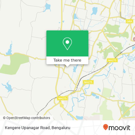 Kengere Upanagar Road map