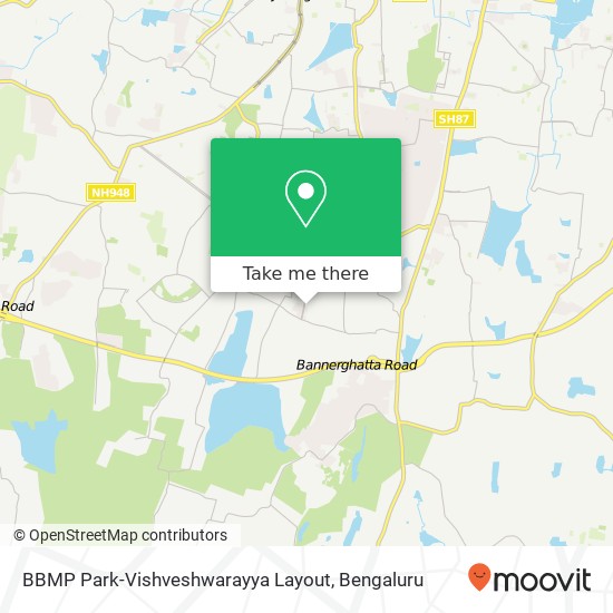 BBMP Park-Vishveshwarayya Layout map