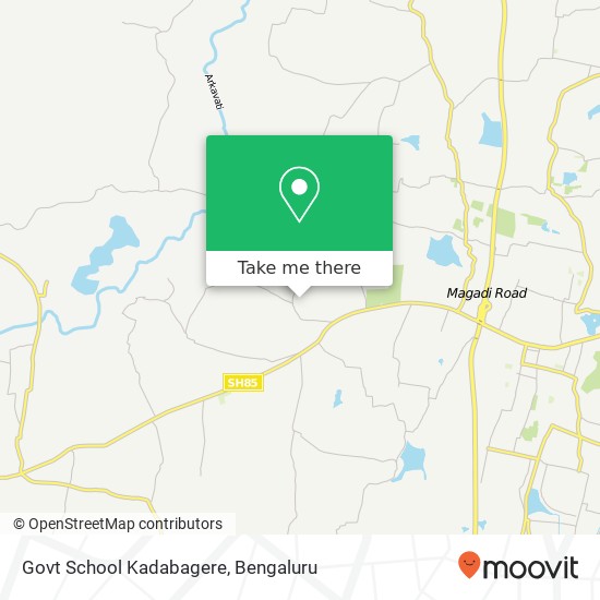 Govt School Kadabagere map