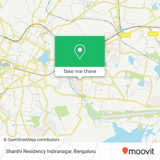 Shanthi Residency Indiranagar map