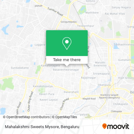 Mahalakshmi Sweets Mysore map