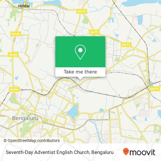 Seventh-Day Adventist English Church map