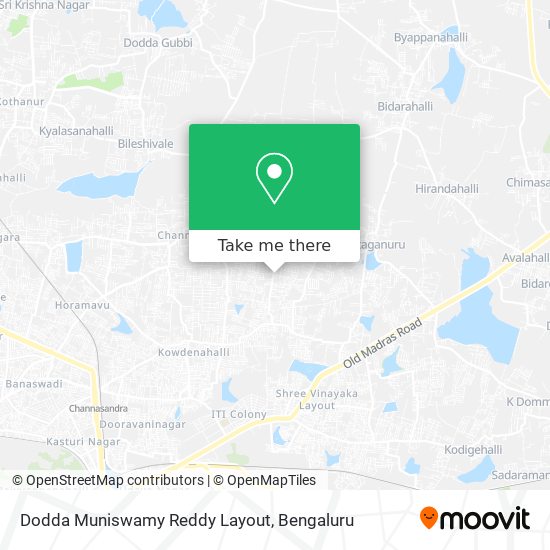 Dodda Muniswamy Reddy Layout map