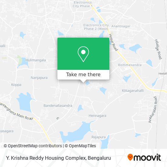 Y. Krishna Reddy Housing Complex map