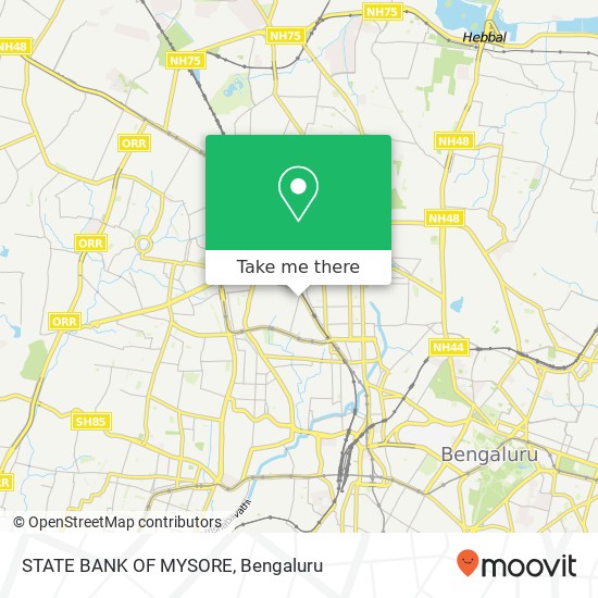 STATE BANK OF MYSORE map