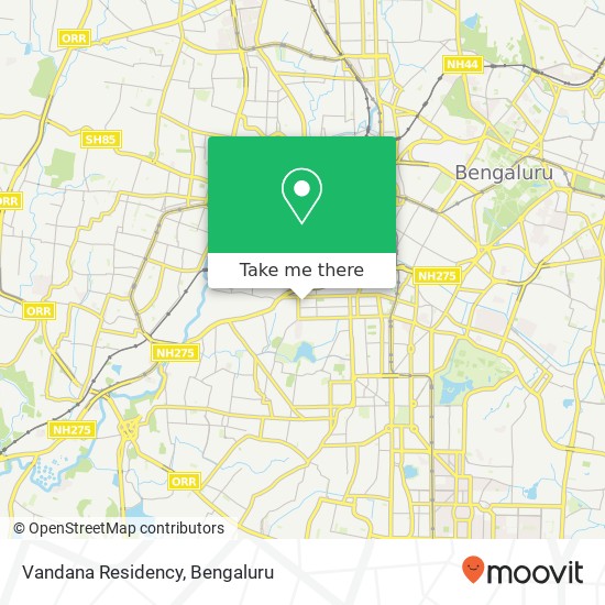 Vandana Residency map