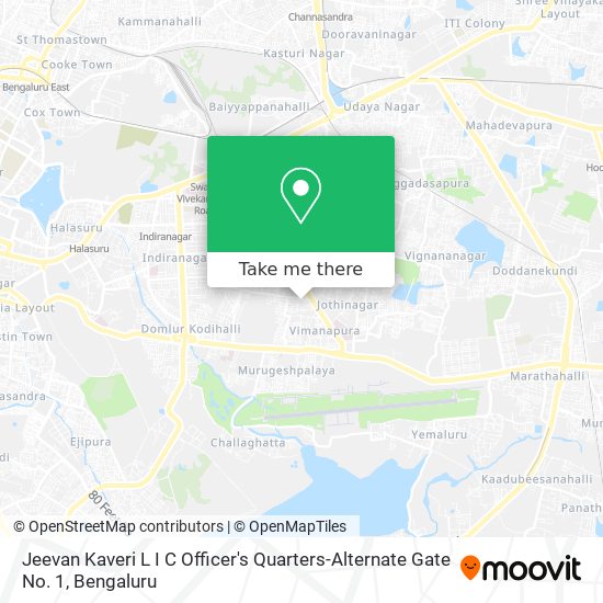 Jeevan Kaveri L I C Officer's Quarters-Alternate Gate No. 1 map