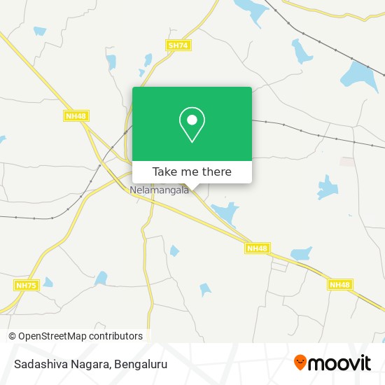 Sadashiva Nagara map