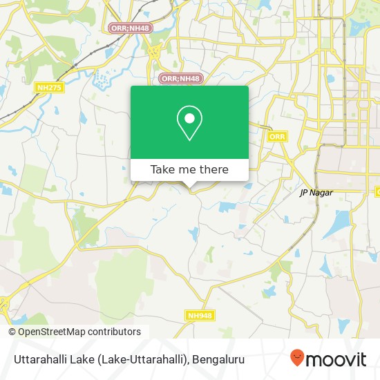Uttarahalli Lake map