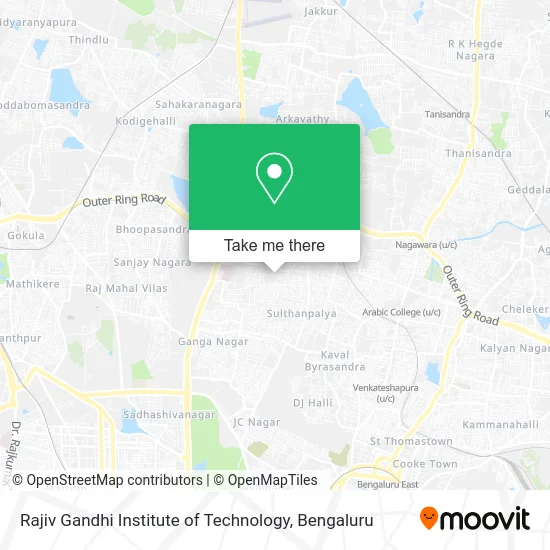 Rajiv Gandhi Institute of Technology map