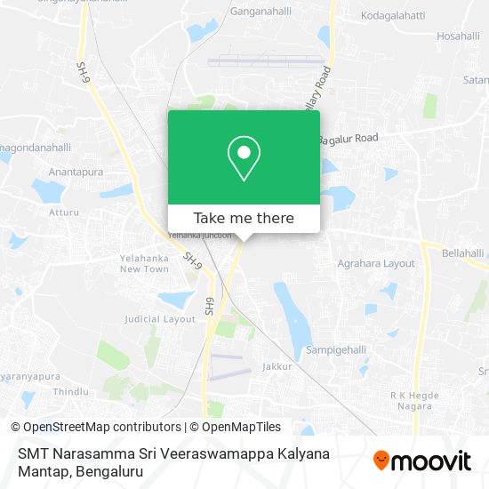 SMT Narasamma Sri Veeraswamappa Kalyana Mantap map