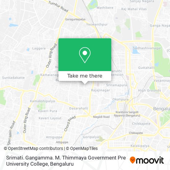 Srimati. Gangamma. M. Thimmaya Government Pre University College map