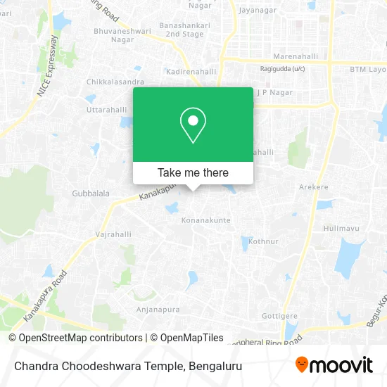 Chandra Choodeshwara Temple map