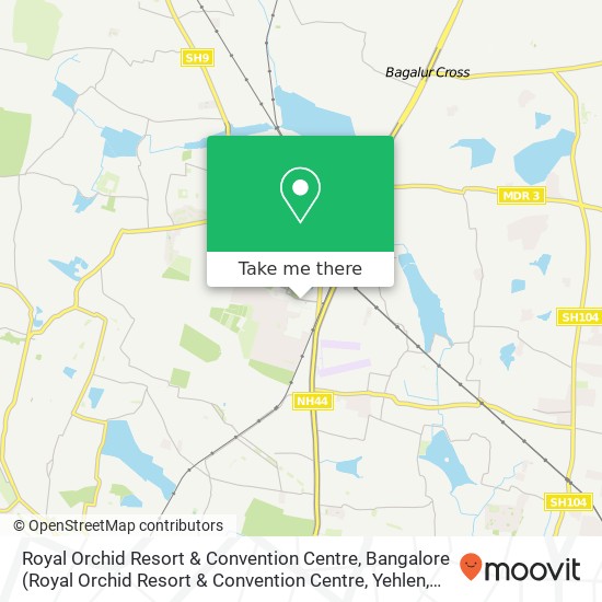 Royal Orchid Resort & Convention Centre, Bangalore map