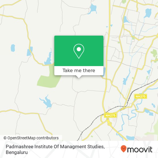 Padmashree Institute Of Managment Studies map
