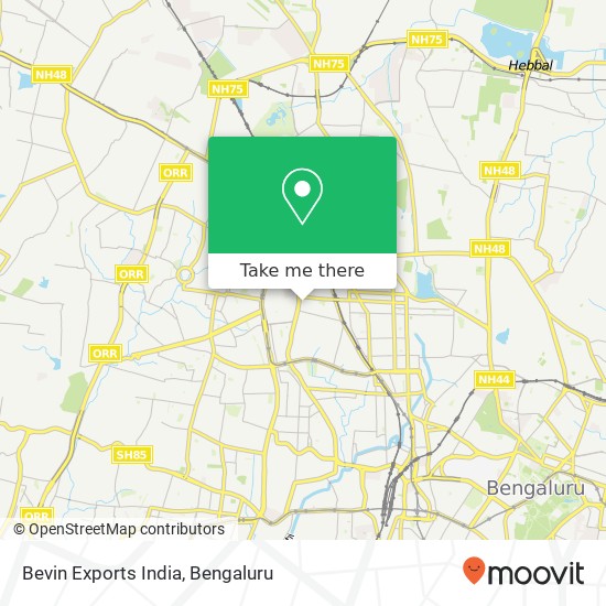 Bevin Exports India map