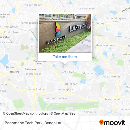 Baghmane Tech Park map