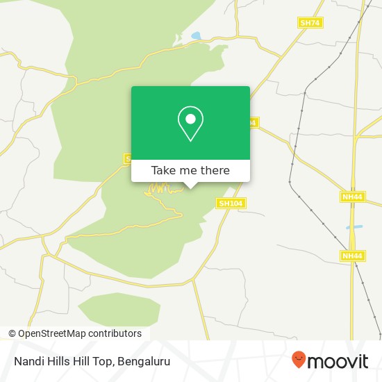 Nandi Hills Hill Top map