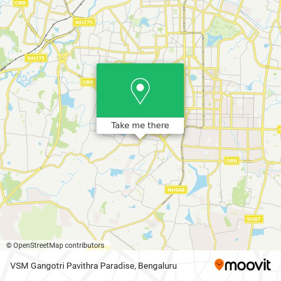 VSM Gangotri Pavithra Paradise map