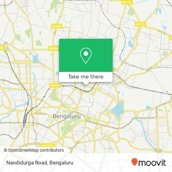 Nandidurga Road map