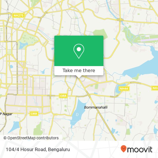 104/4 Hosur Road map