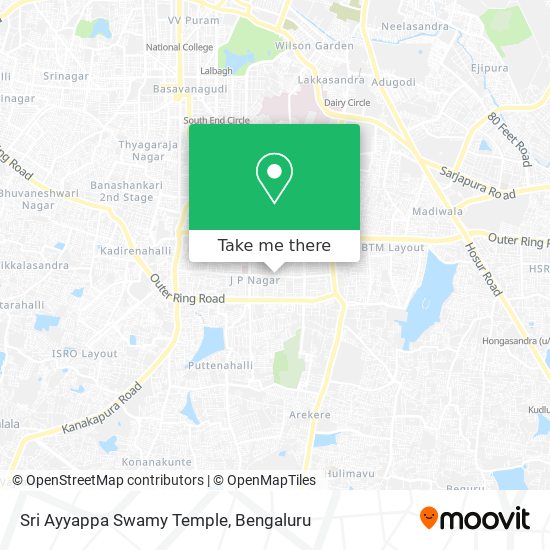 Sri Ayyappa Swamy Temple map