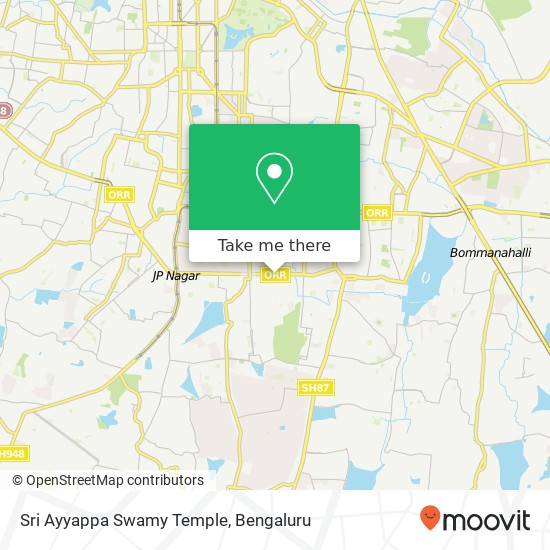 Sri Ayyappa Swamy Temple map