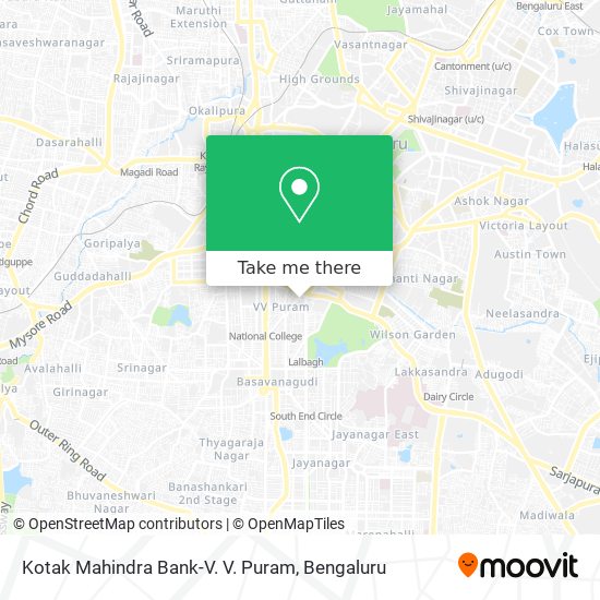 Kotak Mahindra Bank-V. V. Puram map