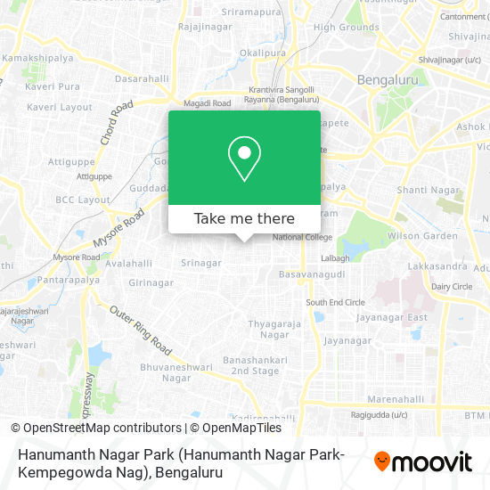 Hanumanth Nagar Park (Hanumanth Nagar Park-Kempegowda Nag) map