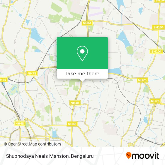 Shubhodaya Neals Mansion map