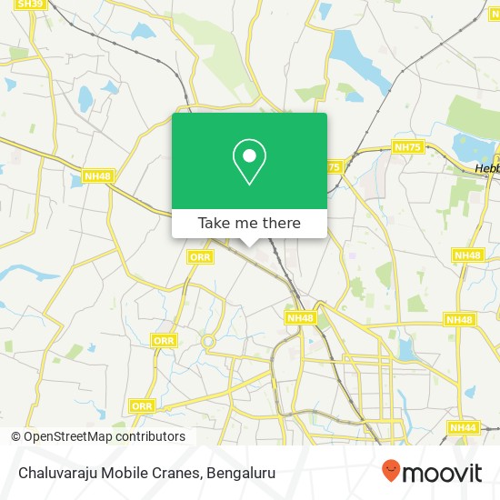 Chaluvaraju Mobile Cranes map