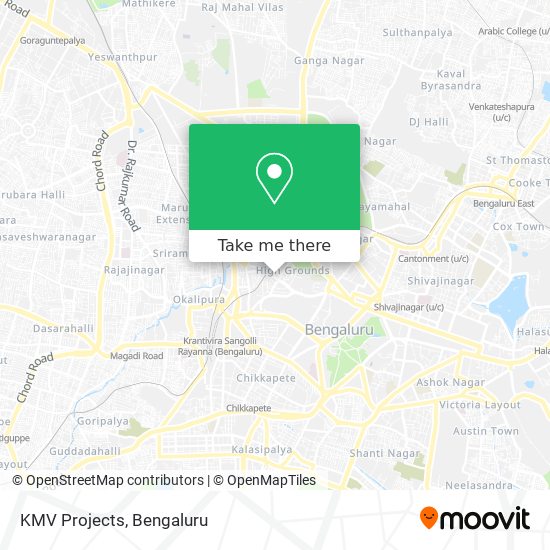 KMV Projects map