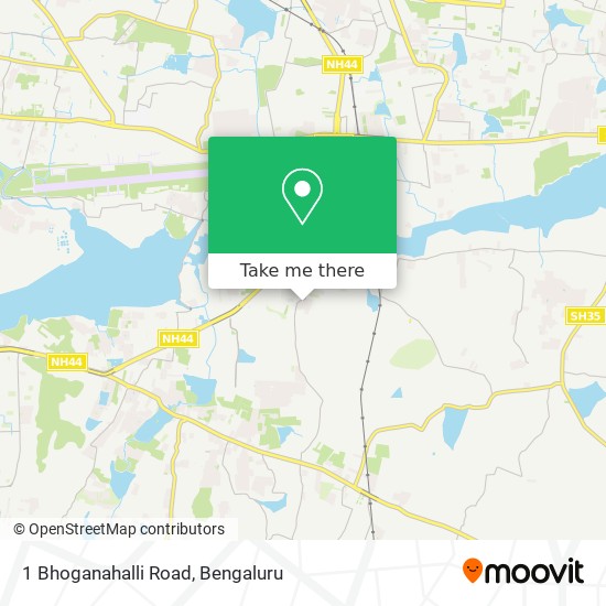 1 Bhoganahalli Road map