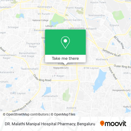 DR. Malathi Manipal Hospital Pharmacy map