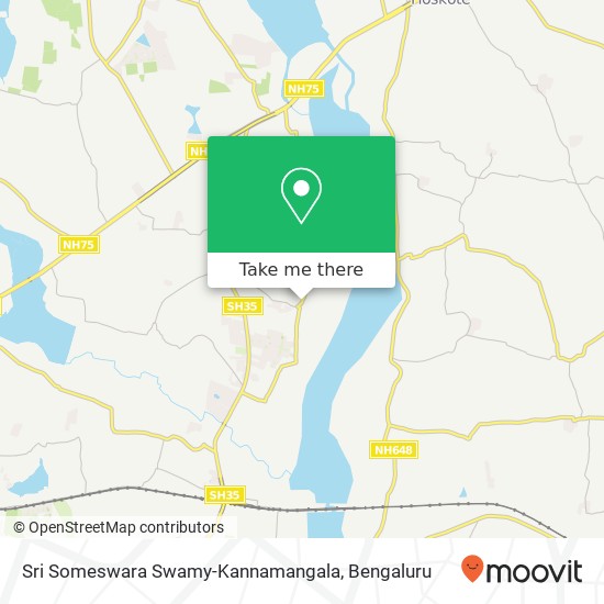 Sri Someswara Swamy-Kannamangala map