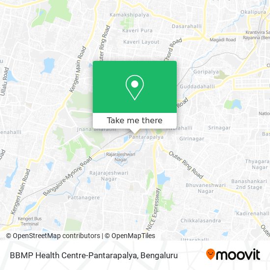 BBMP Health Centre-Pantarapalya map