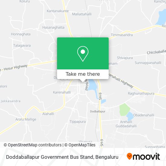 Doddaballapur Government Bus Stand map