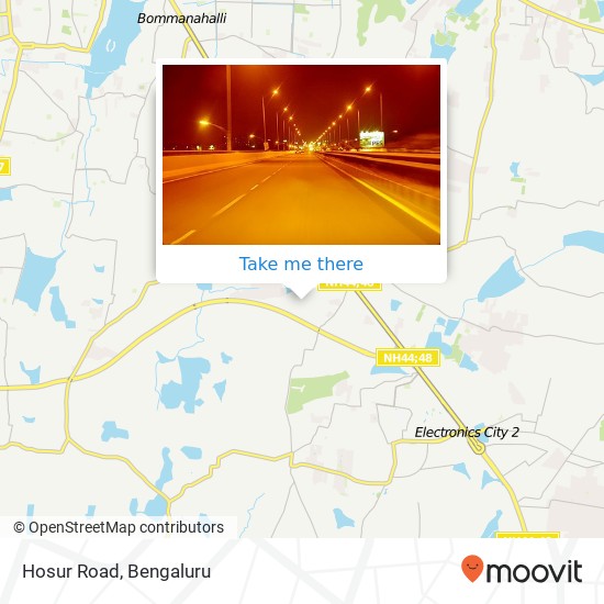 Hosur Road map