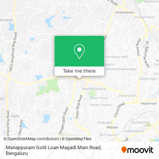 Manappuram Gold Loan-Magadi Main Road map