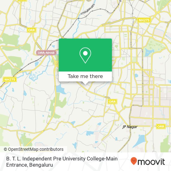 B. T. L. Independent Pre University College-Main Entrance map