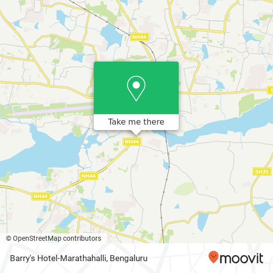 Barry's Hotel-Marathahalli map