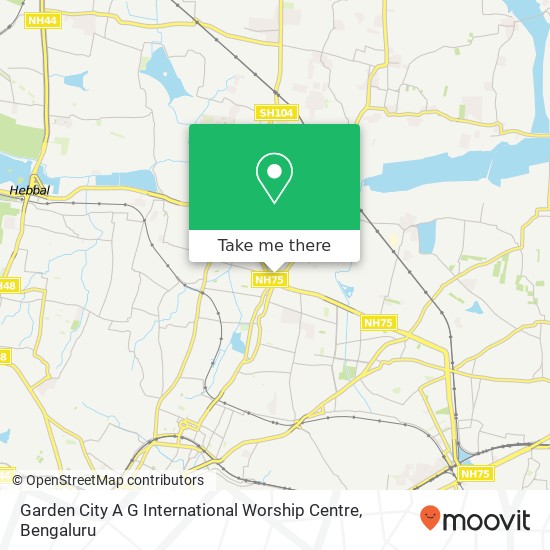 Garden City A G International Worship Centre map
