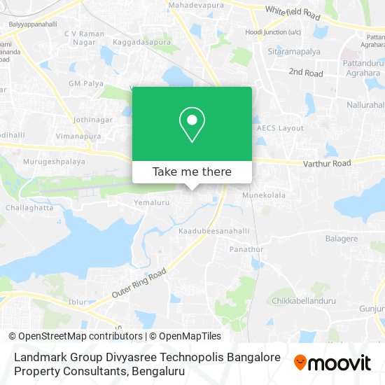 Landmark Group Divyasree Technopolis Bangalore Property Consultants map