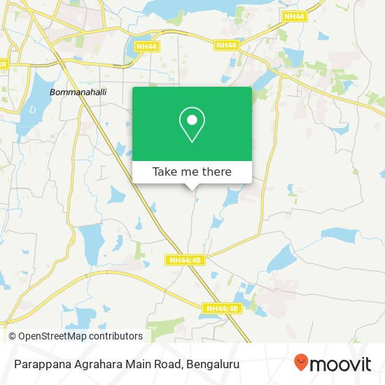 Parappana Agrahara Main Road map