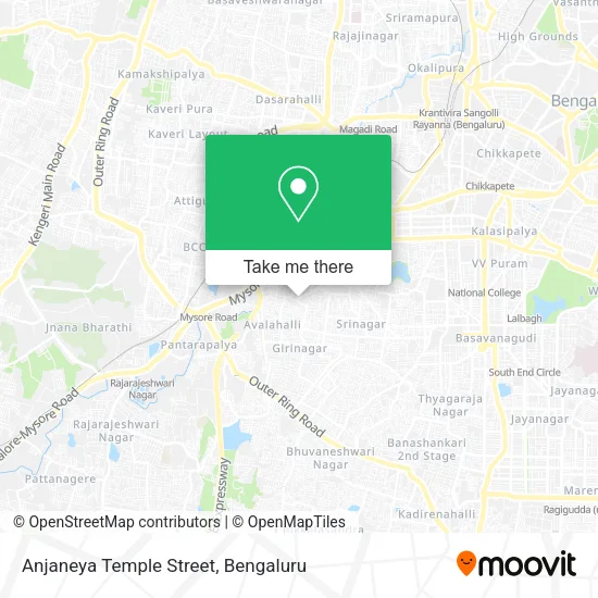Anjaneya Temple Street map