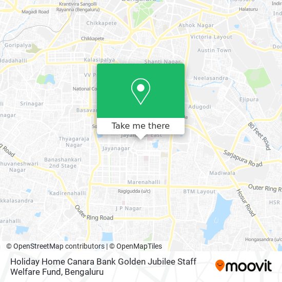 Holiday Home Canara Bank Golden Jubilee Staff Welfare Fund map