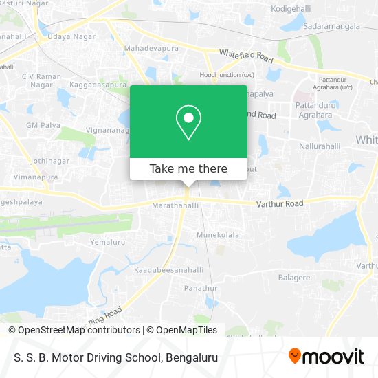 S. S. B. Motor Driving School map